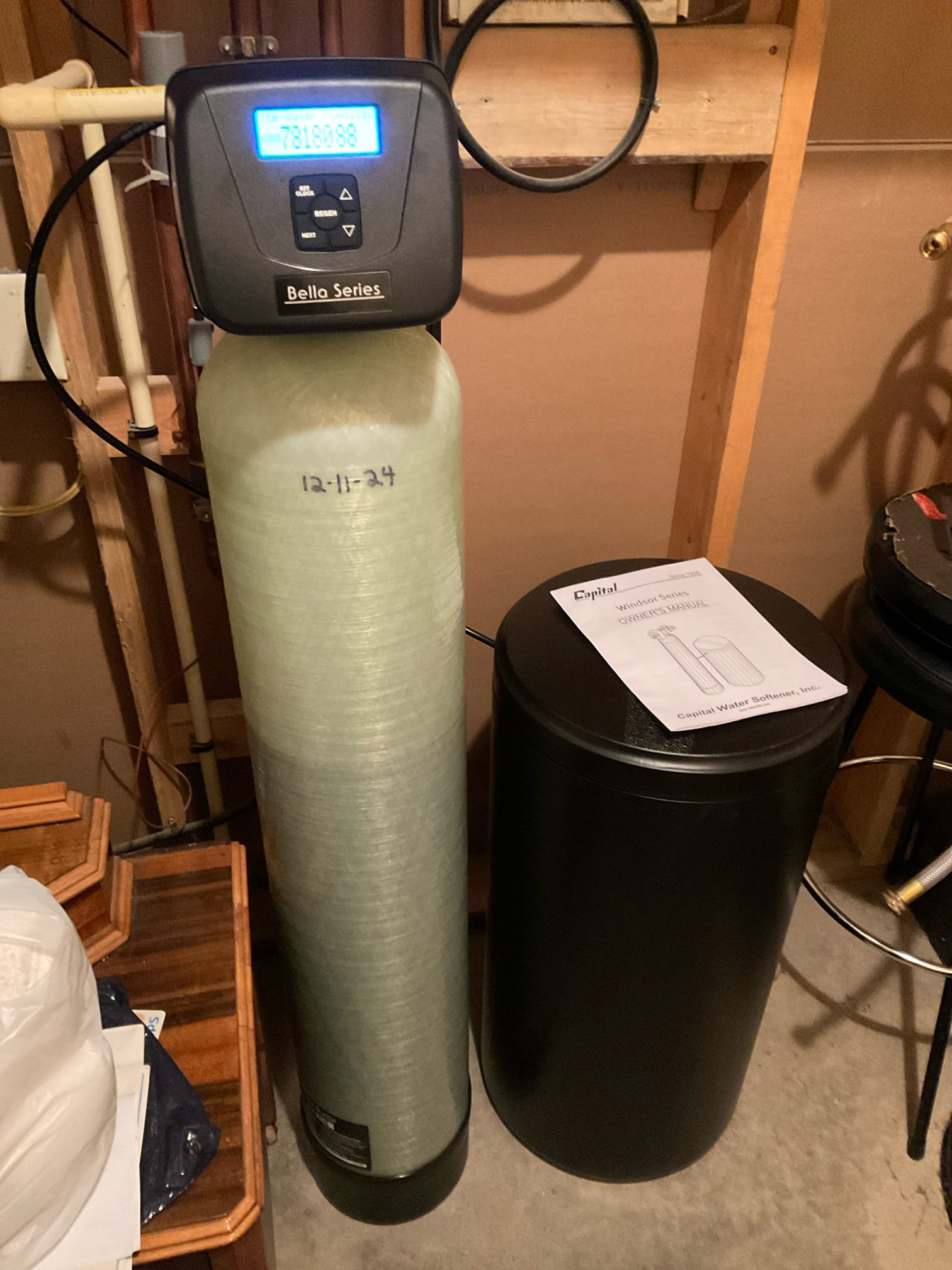 Replacement of18-Year old Capital Windsor Series with New Capital Bella Series Softener in La Crosse - here's to another 18 years!