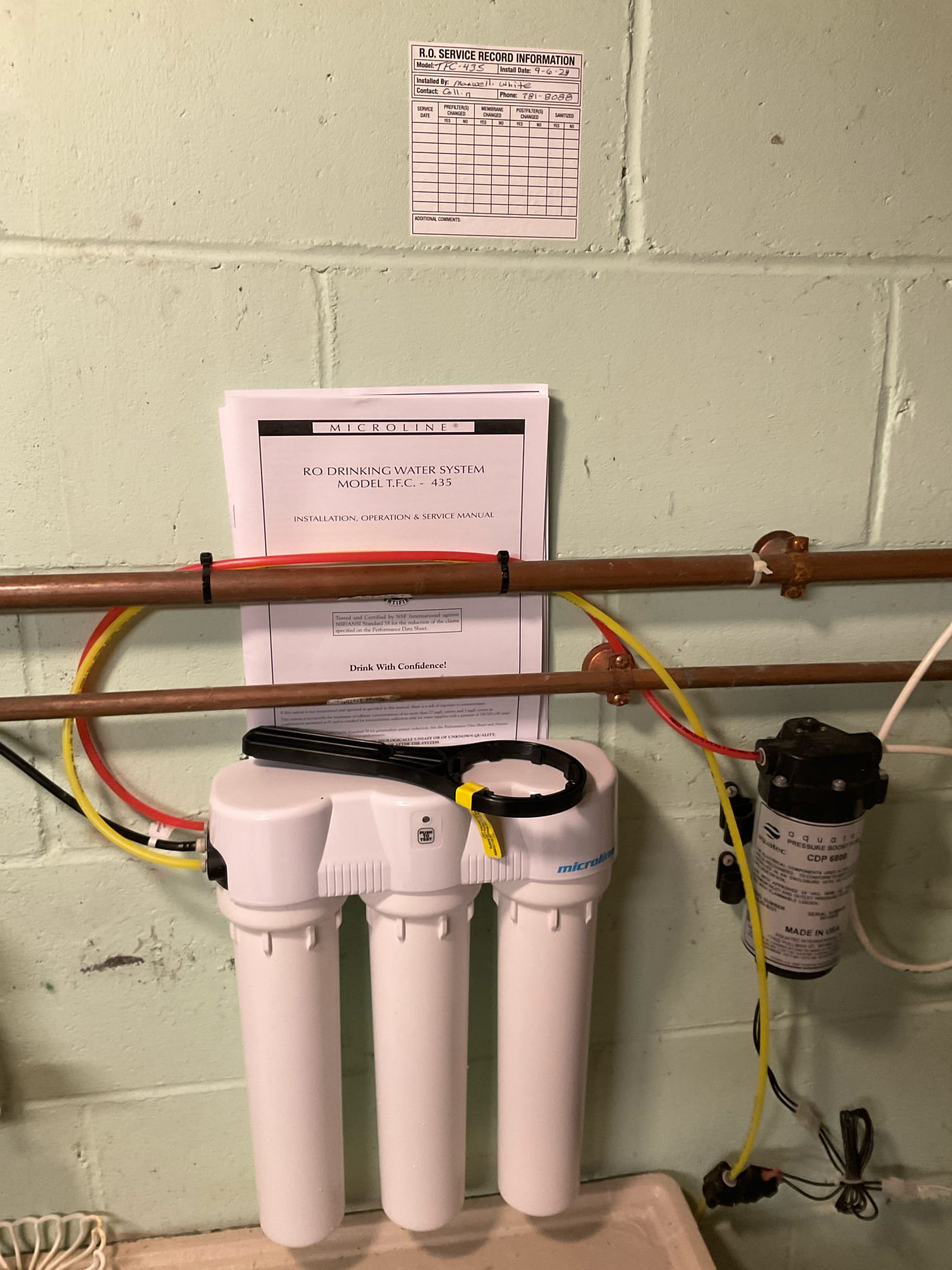 State of the Art Drinking Water System - MicroLine Reverse Osmosis - Installed in Onalaska, WI